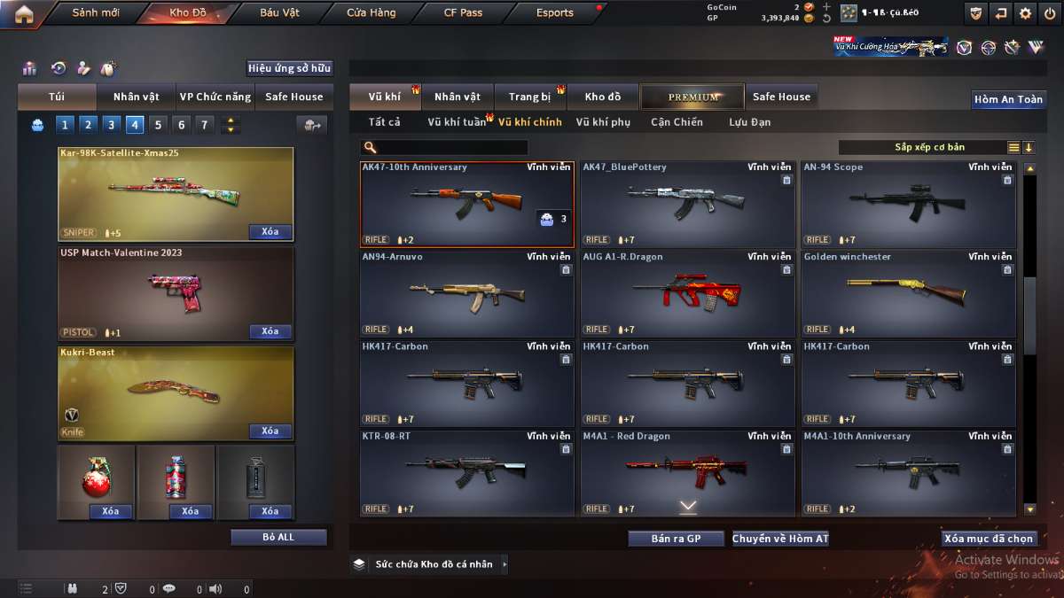 shop acc cf uy tin gia re